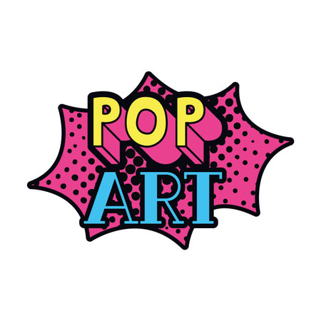 pop art label isolated icon vector illustration designのイラスト素材