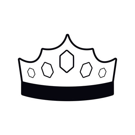 golden crown pop art icon vector illustration designのイラスト素材