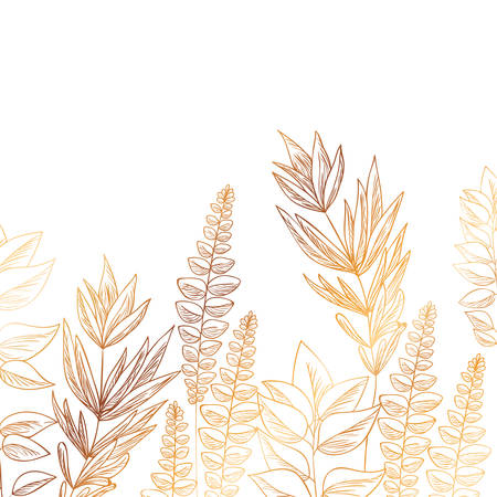 pattern flowers and leafs isolated icon vector illustration desingのイラスト素材