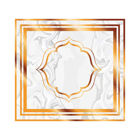 elegant frame victorian isolated icon vector illustration desingのイラスト素材