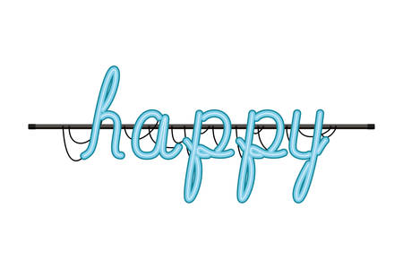 neon light letter isolated icon vector illustration designのイラスト素材