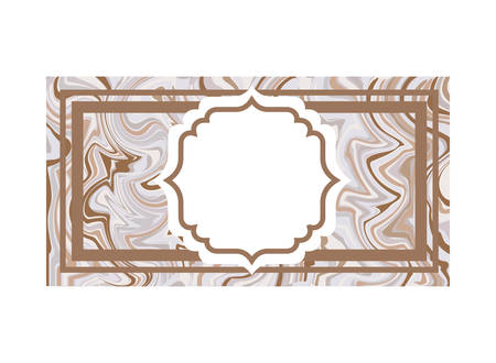 elegant frame victorian isolated icon vector illustration desingのイラスト素材