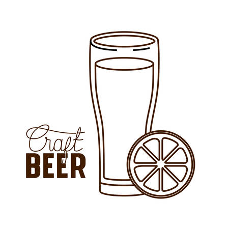 craft beer label isolated icon vector illustration desingのイラスト素材