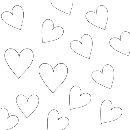 hearts pattern background isolated icon vector illustration desing