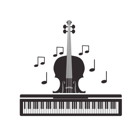 musical instruments isolated icon vector illustration designのイラスト素材