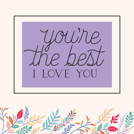 love card with herbs drawn frame vector illustration designのイラスト素材