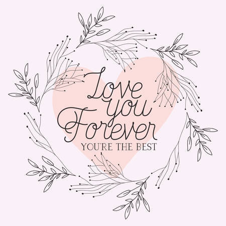 love card with herbs drawn frame vector illustration designのイラスト素材