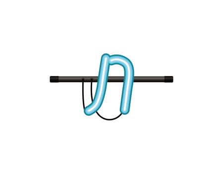 neon light letter isolated icon vector illustration designのイラスト素材