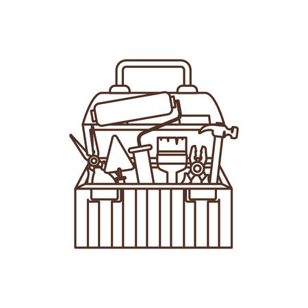 construction tool box isolated icon vector illustration designのイラスト素材