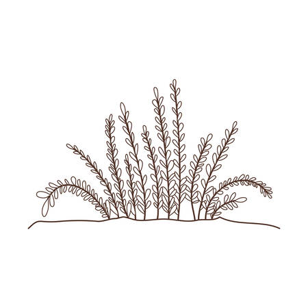 plant in landscape isolated icon vector illustration designのイラスト素材