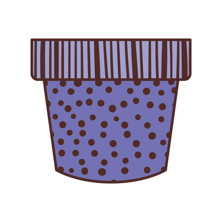 cute flower pot isolated icon vector illustration designのイラスト素材