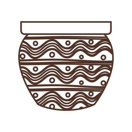 cute flower pot isolated icon vector illustration designのイラスト素材