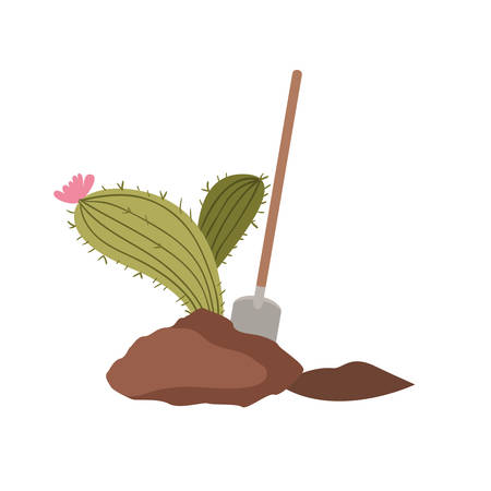 cactus to plant isolated icon vector illustration designのイラスト素材