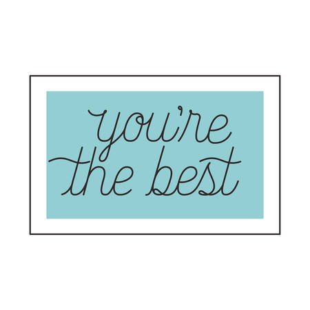 mom you are the best label icon vector illustration designのイラスト素材