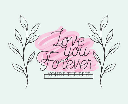 love card with herbs drawn frame vector illustration designのイラスト素材