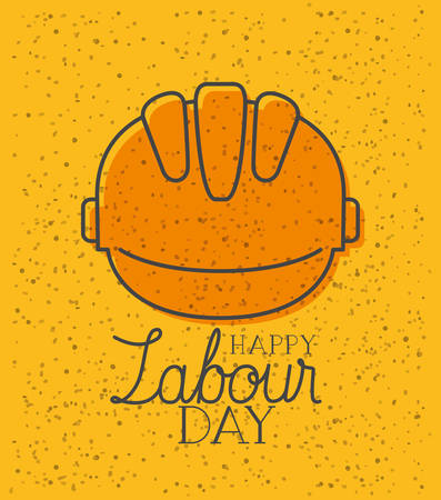 helmet construction labour day vector illustration designのイラスト素材