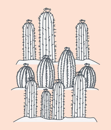 marine sponge algae scene vector illustration designのイラスト素材