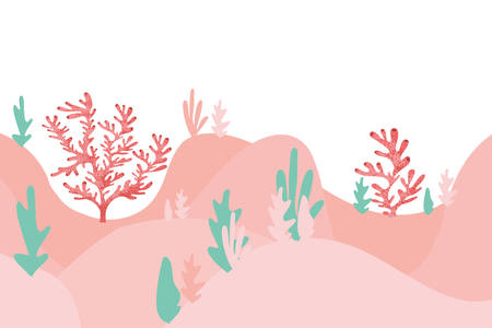 seaweed pattern isolated icon vector illustration designのイラスト素材