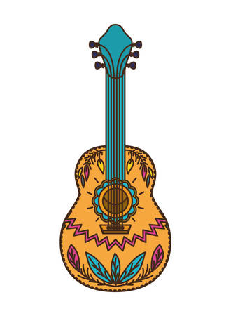 mexican guitar isolated icon vector illustration designのイラスト素材