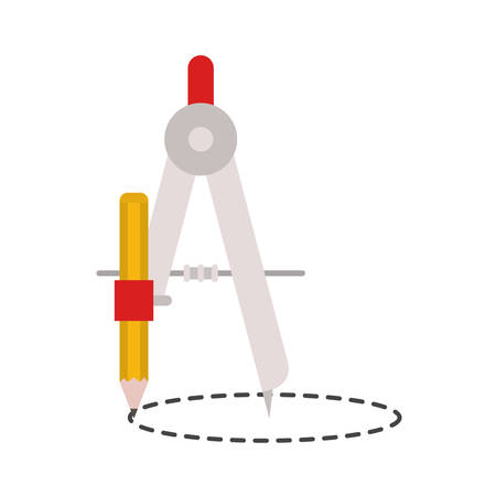 compass tool isolated icon vector illustration designのイラスト素材