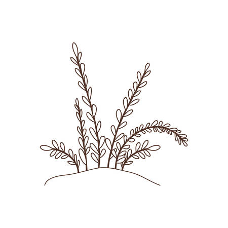 plant in landscape isolated icon vector illustration designのイラスト素材