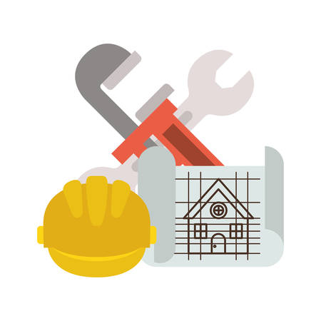 construction plan isolated icon vector illustration designのイラスト素材