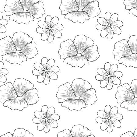 pattern of flowers isolated icon vector illustration designのイラスト素材