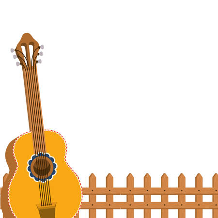 musical instrument guitar icon vector illustration designのイラスト素材