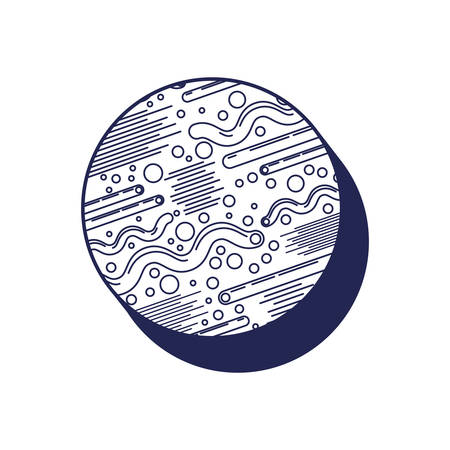 circle geometric figure with ninetys pattern vector illustration designのイラスト素材