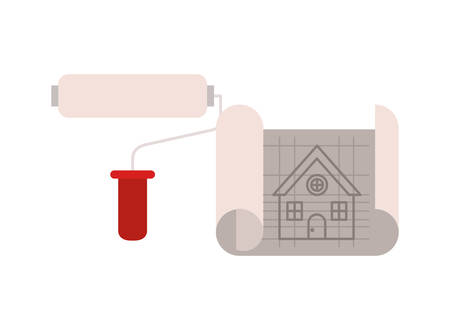 construction plan isolated icon vector illustration designのイラスト素材