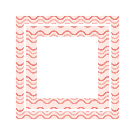 textile pattern frame isolated icon vector illustration designのイラスト素材