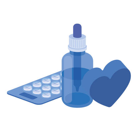 medicine drugs on white background vector illustration designのイラスト素材