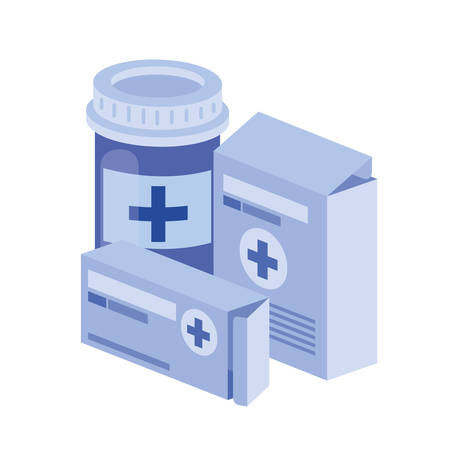 medicine drugs on white background vector illustration designのイラスト素材