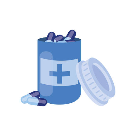 medicine drugs on white background vector illustration designのイラスト素材
