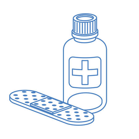 medicine drugs on white background vector illustration designのイラスト素材