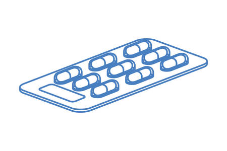 medicine drugs on white background vector illustration designのイラスト素材