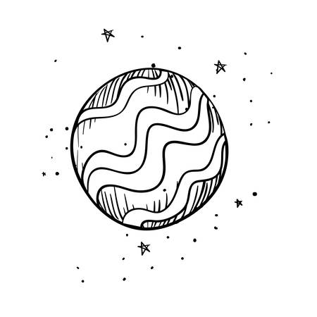 planet of the solar system isolated icon vector illustration designのイラスト素材