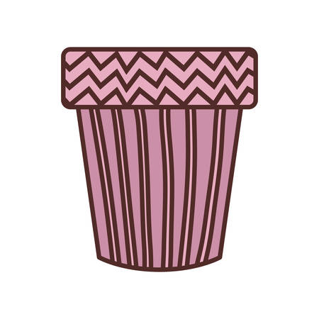 cute flower pot isolated icon vector illustration designのイラスト素材