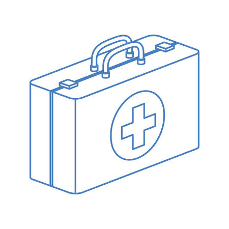 first aid kit on white background vector illustration designのイラスト素材