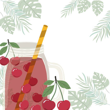 pattern of refreshing drink for summer vector illustration designのイラスト素材