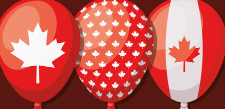 Maple leaf and canada day design, Culture national country travel and tourism theme Vector illustrationのイラスト素材