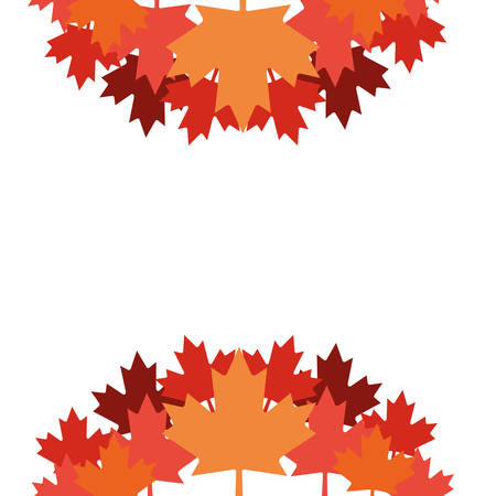 Maple leaf design, Canada plant floral garden nature decoration ornament  and season theme Vector illustrationのイラスト素材