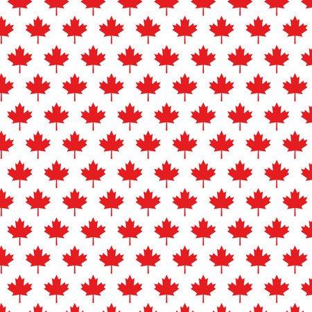 Maple leaf background design, Canada plant floral garden nature decoration ornament  and season theme Vector illustrationのイラスト素材