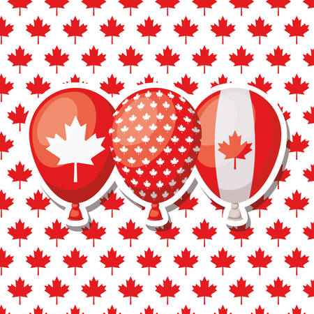 Maple leaf and canada day design, Culture national country travel and tourism theme Vector illustrationのイラスト素材