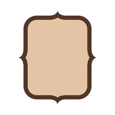 Frame design, Label ornament decoration vintage tag banner sticker and badge theme Vector illustrationのイラスト素材