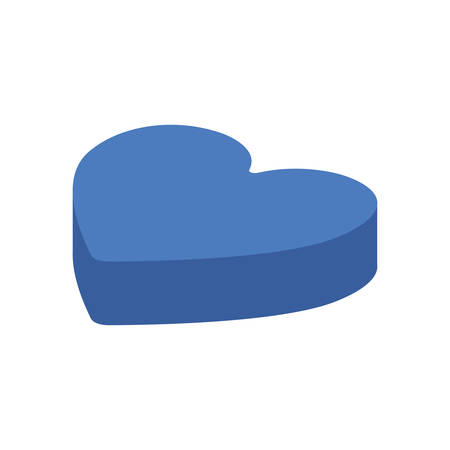 heart isometric isolated icon vector illustration designのイラスト素材