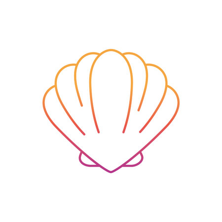 silhouette seashell on the sea in white background vector illustration design