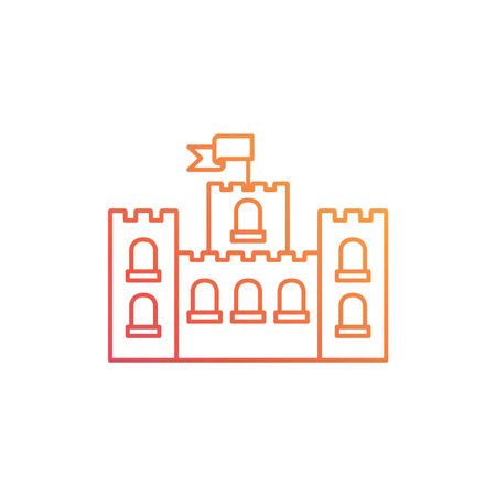 silhouette of sand castle on white background vector illustration designのイラスト素材