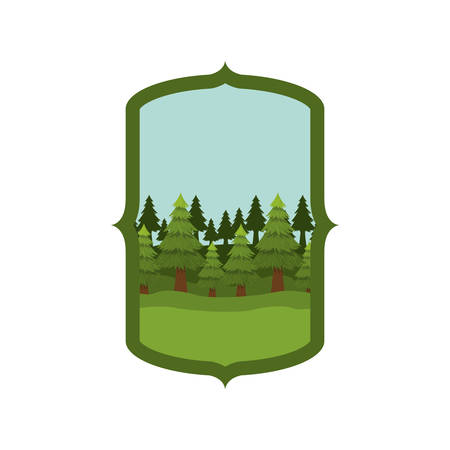 Frame design, Label ornament decoration vintage tag banner sticker and badge theme Vector illustrationのイラスト素材
