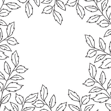 beautiful flowers with leafs isolated icon vector illustration desingのイラスト素材